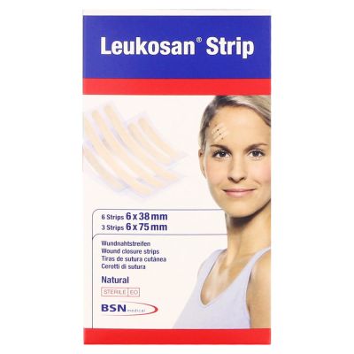 LEUKOSAN Strip Natural 2 Blatt 6/3 Streifen