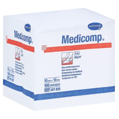 MEDICOMP Kompressen 10x10 cm unsteril