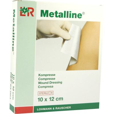 METALLINE Kompressen 10x12 cm steril