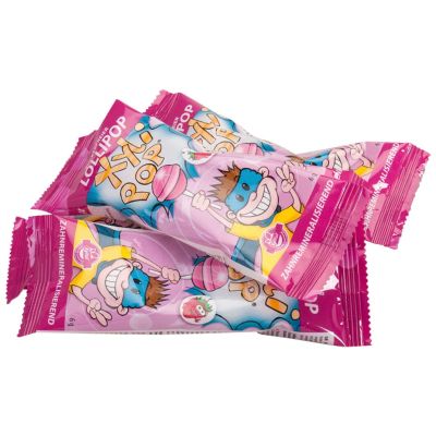 MIRADENT XyliPOP Lolli Zahnpflege Lolli Erdbeere