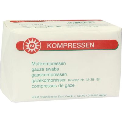 MULLKOMPRESSEN 7,5x7,5 cm unsteril 8fach