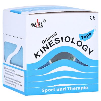 NASARA Kinesiologie Tape 5 cmx5 m blau