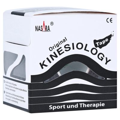 NASARA Kinesiologie Tape 5 cmx5 m schwarz