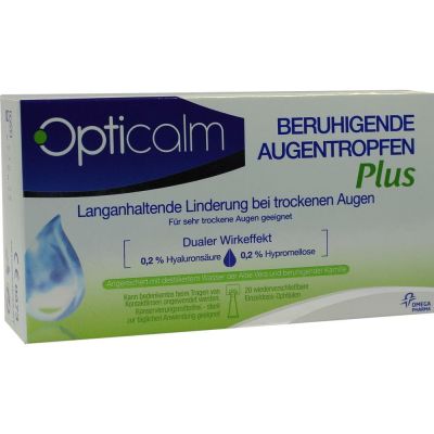 OPTICALM beruhigende Augentropfen Plus in Einzeld.