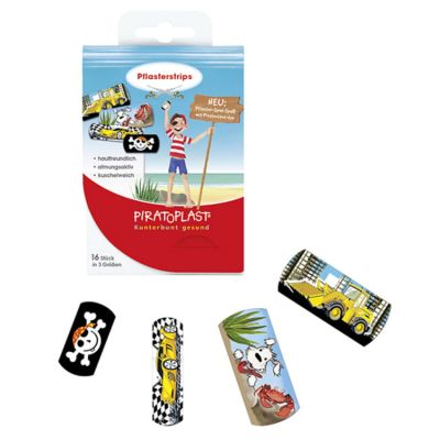 PIRATOPLAST Jungen Pflasterstrips 3 Grössen