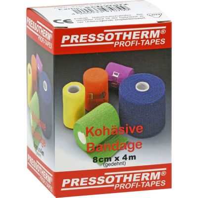 PRESSOTHERM Kohäsive Bandage 8 cmx4 m schwarz