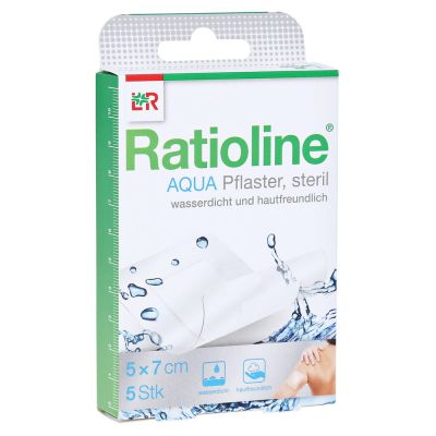 RATIOLINE aqua Duschpflaster Plus 5x7 cm steril