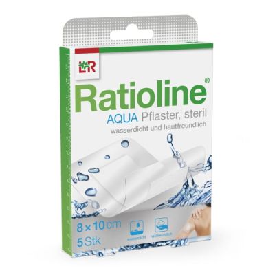 RATIOLINE aqua Duschpflaster Plus 8x10 cm steril