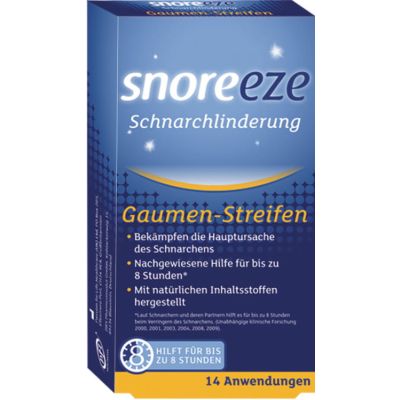 SNOREEZE Schnarchlinderung Gaumenstreifen