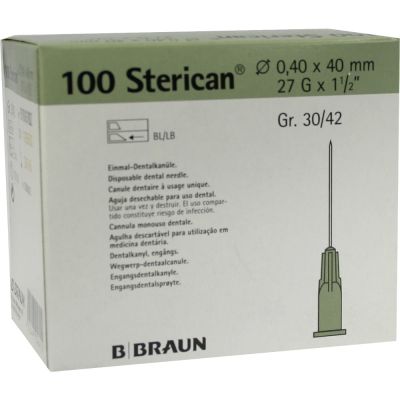 STERICAN Dentalkan.Luer 0,4x40 mm