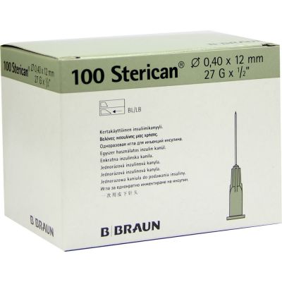 STERICAN Ins.Einm.Kan.27 Gx1/2 0,4x12 mm