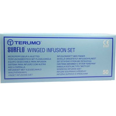 SURFLO Perfusionsbesteck 23 G 30 cm blau