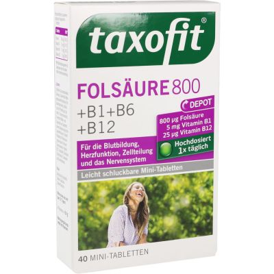 TAXOFIT Folsäure 800 Depot Tabletten