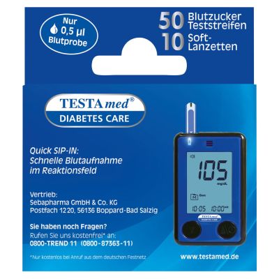 TESTAMED GlucoCheck Advance 50 Teststr.m.10 Lanz.