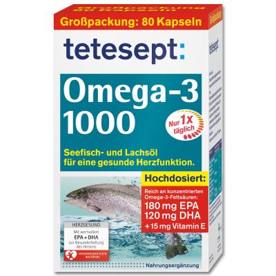 TETESEPT Omega-3 1000 Kapseln