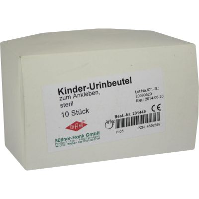 URIN AUFFANGBEUTEL steril 100 ml f.Kind z.Ankleben