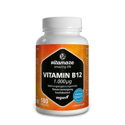 VITAMIN B12 1.000 myg hochdosiert vegan Tabletten