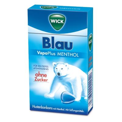 WICK BLAU Menthol Bonbons o.Zucker Clickbox