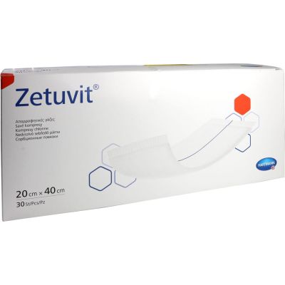 ZETUVIT Saugkompressen unsteril 20x40 cm