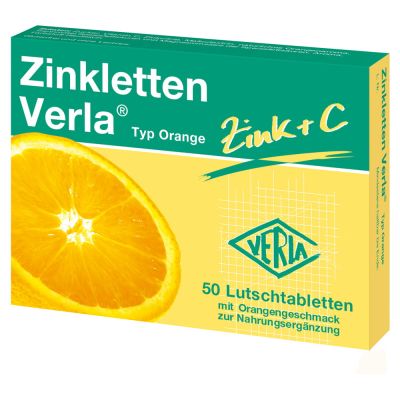 ZINKLETTEN Verla Orange Lutschtabletten