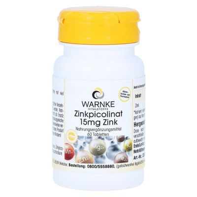 ZINKPICOLINAT 15 mg Zink Tabletten