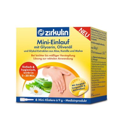 ZIRKULIN Mini-Einlauf mit Glyzerin Klistiere