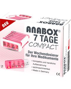 ANABOX Compact 7 Tage Wochendosierer pink/weiss