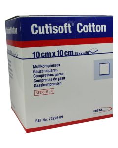 CUTISOFT Cotton Kompr.10x10 cm ster.12fach