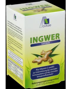INGWER 500 mg Kapseln+Vitamin B1+C
